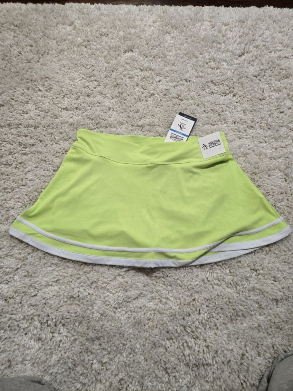 Tennis Skirt Golf Pickleball Penguin by Munsingwear Women's Green Skort Size L - Picture 2 of 7